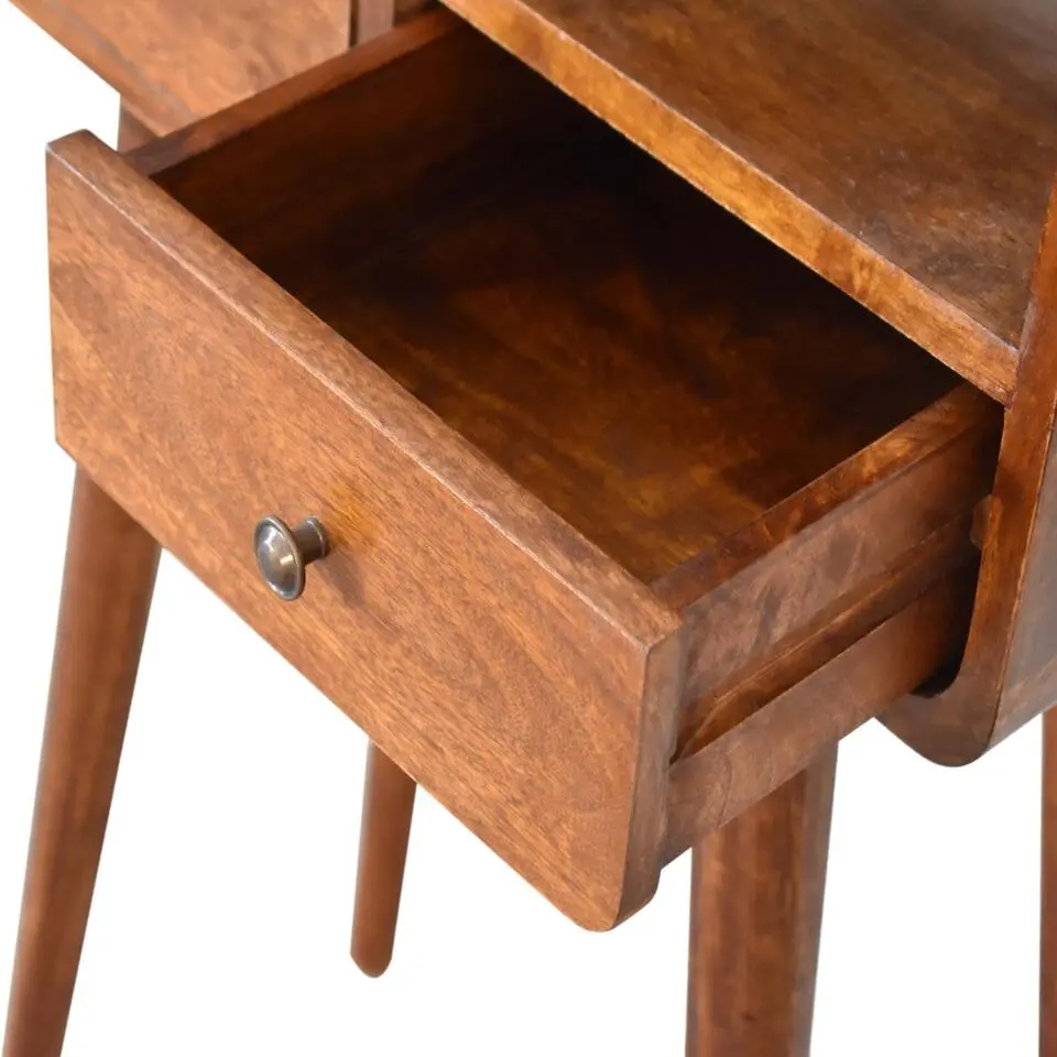 Artisan Furniture Solid hout Kastanje Sidetable Tafel