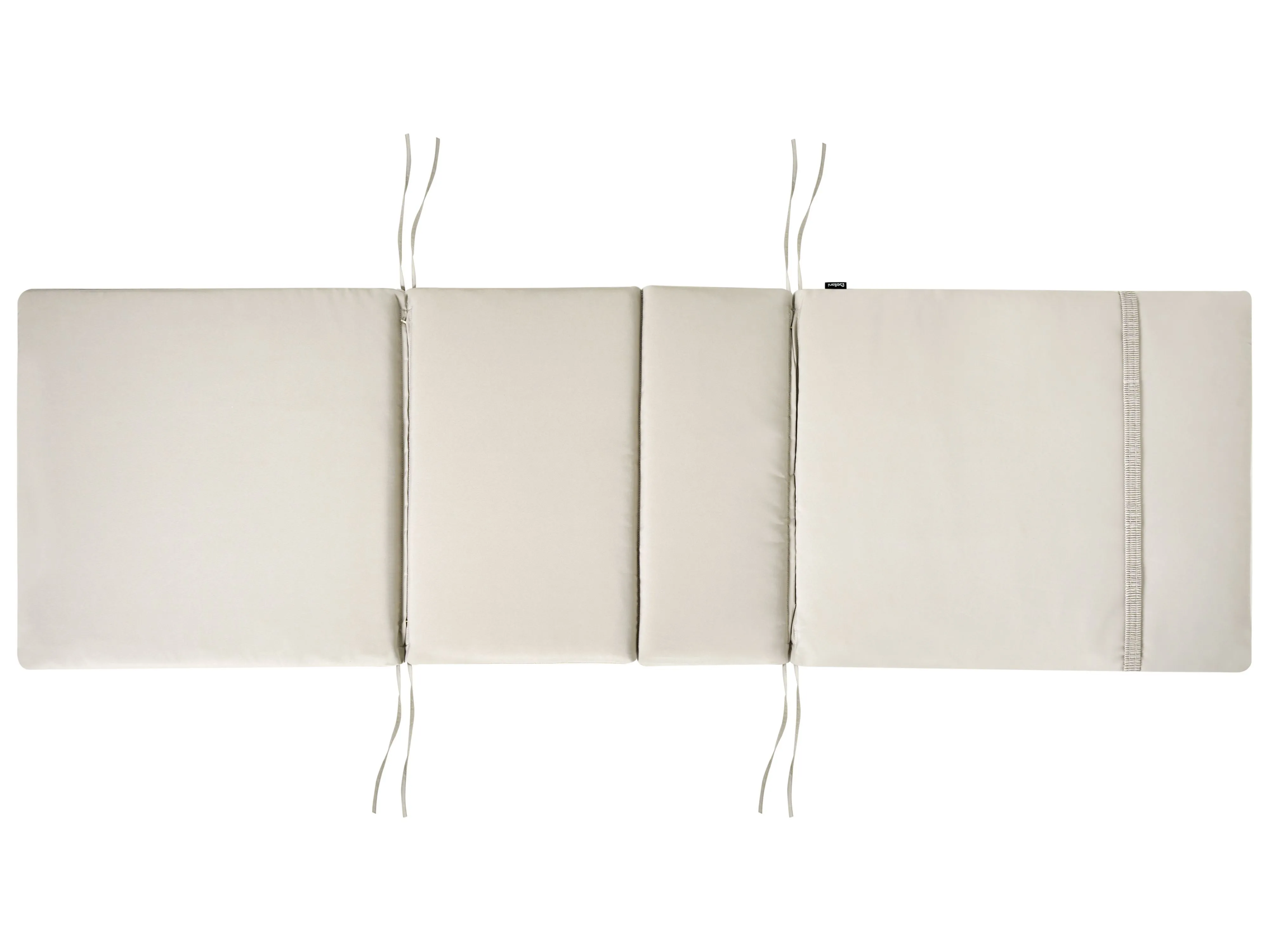 Ligstoel met kussen AMANTEA PREMIUM Acaciahout Taupe