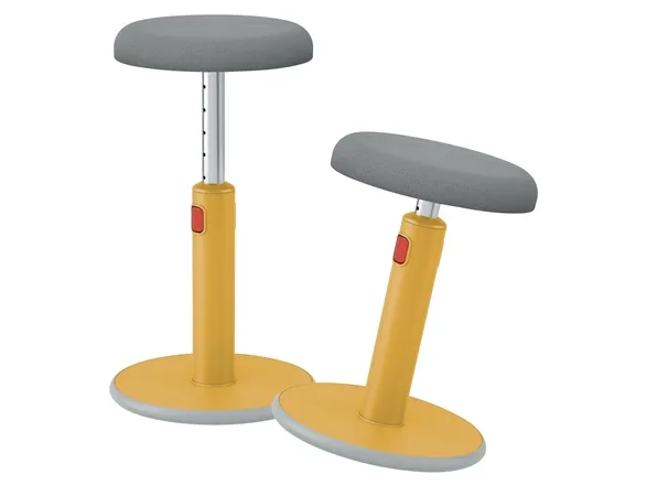 Leitz Ergo Cosy Active Sidde-stå balancestol 2-i-1 varm gul - højdejustering 46-79 cm