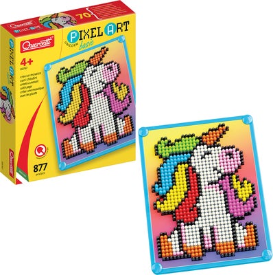 Quercetti Pixel Art Hobbysett Basic Enhjørning 877 Deler