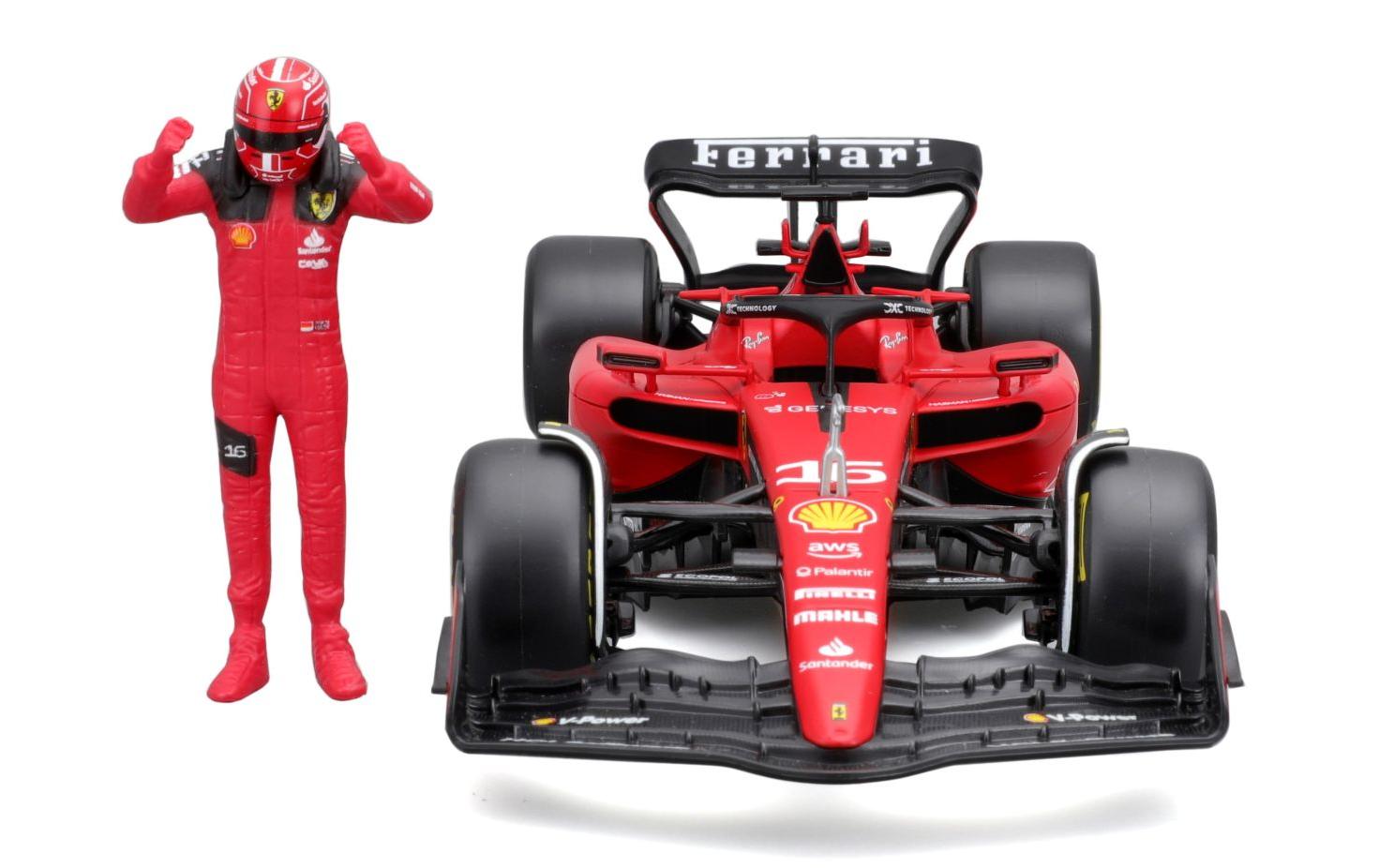 Ferrari F1 SF-23 mit Figur 1:24Sammlermodell im Massstab 1:24