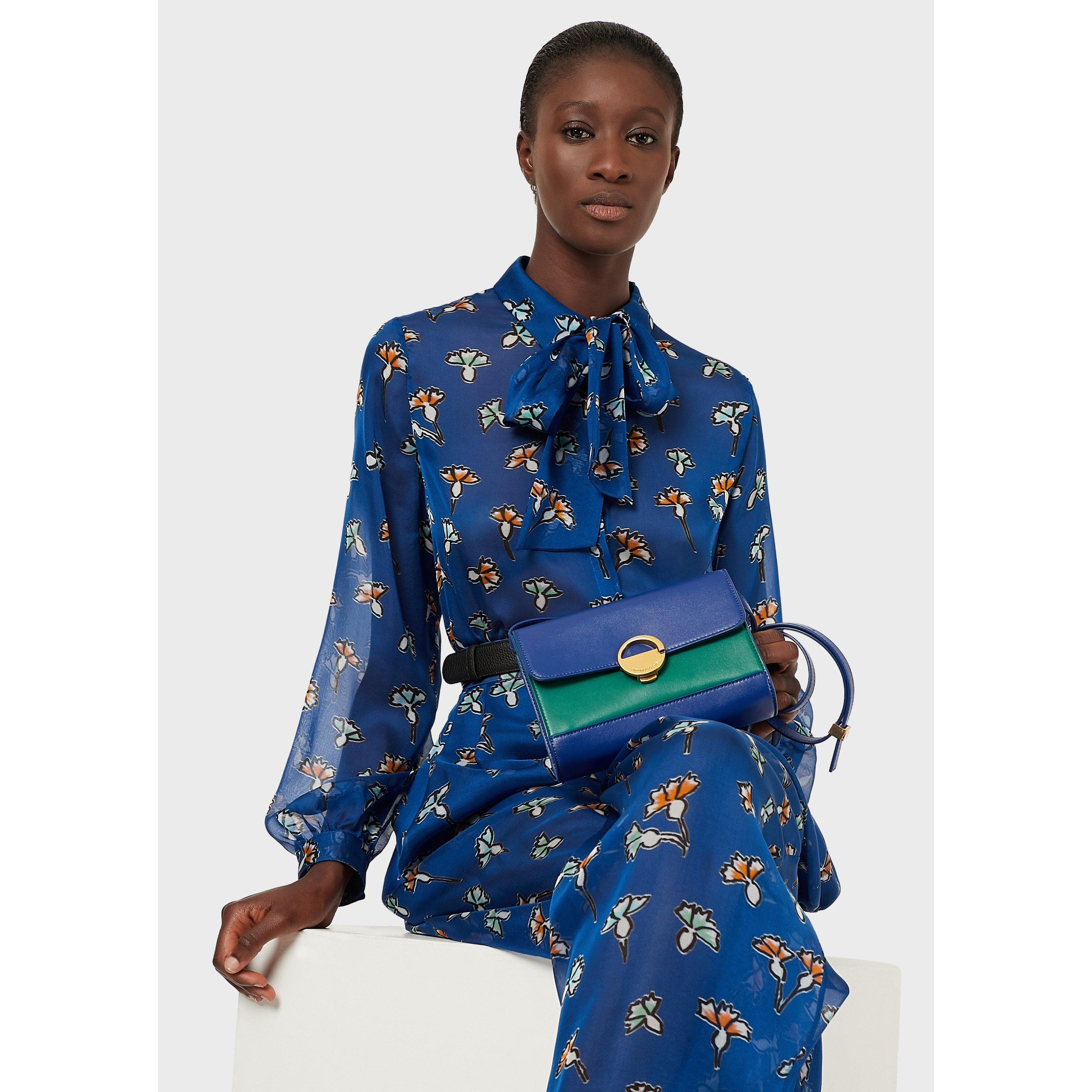 Emporio Armani Print Wide Leg Trousers