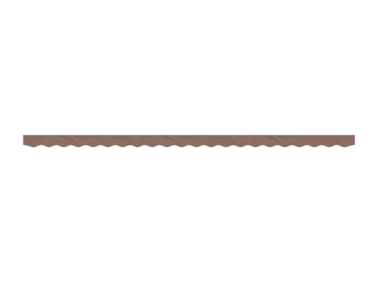 Tissu de remplacement de cantonnière d’auvent rayure marron 5 m