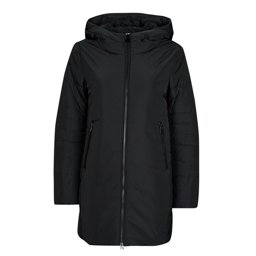 Geox - W MYRIA LONG COAT - Noir
