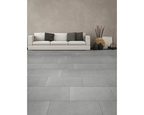 Porseleinen wand- en vloertegel Vega grigio 30,5x61,5 cm