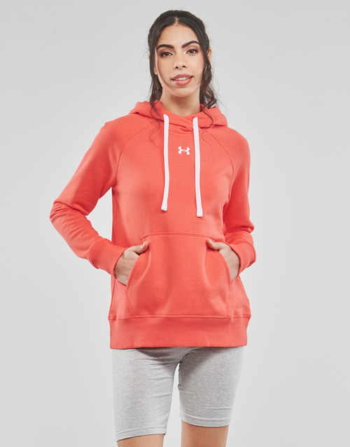 Under Armour - RIVAL FLEECE HB HOODIE - Rouge / Blanc