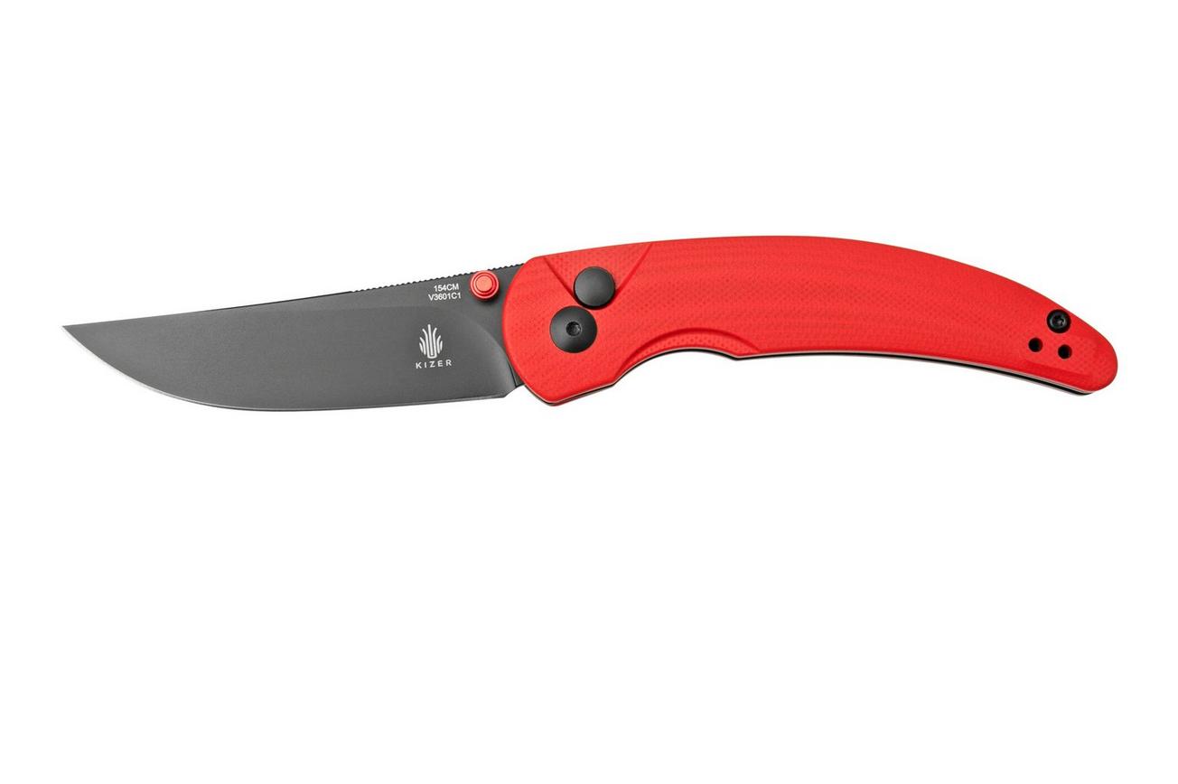 Kizer Vanguard Chili Pepper V3601C1 Red G10 zakmes, Swaggs design