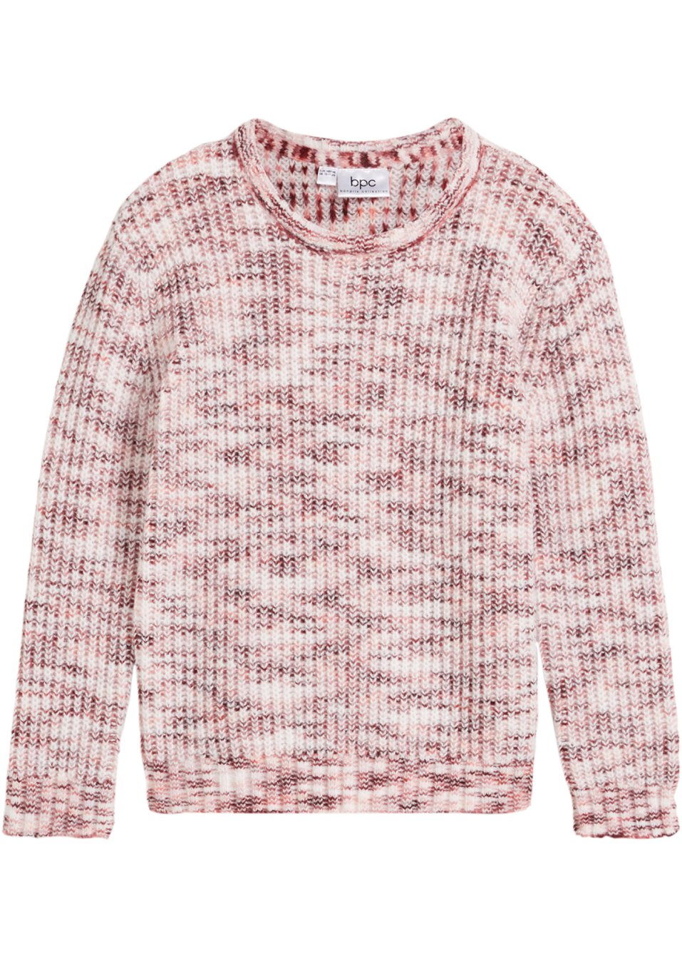 Pull en maille chinée fille