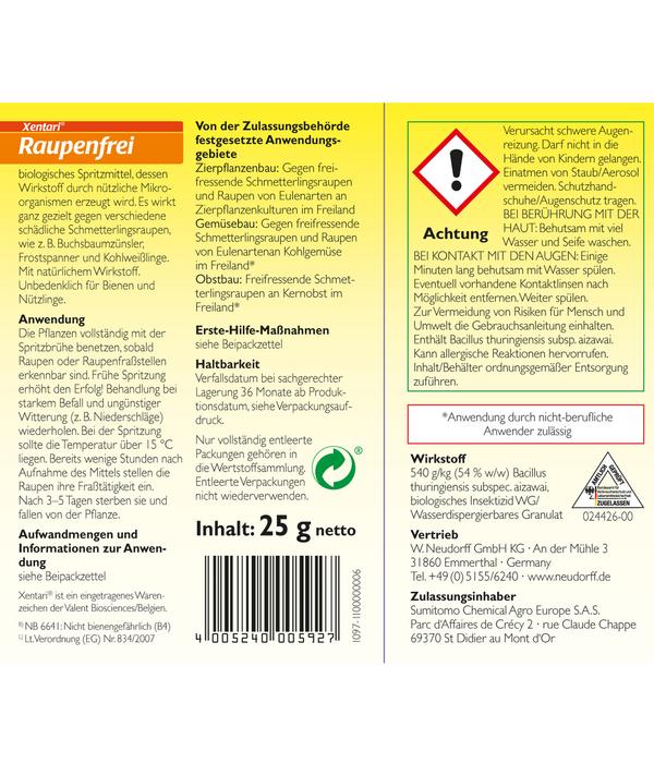 Neudorff Xentari® Raupenfrei, 25 g