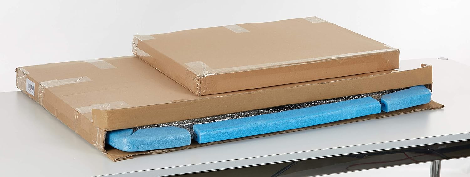 Schreibtischunterlage 680 x 490 mm Leder mit Kantenschutz gewinkelt / 90° abgewinkelt braun für USM HALLER TISCH