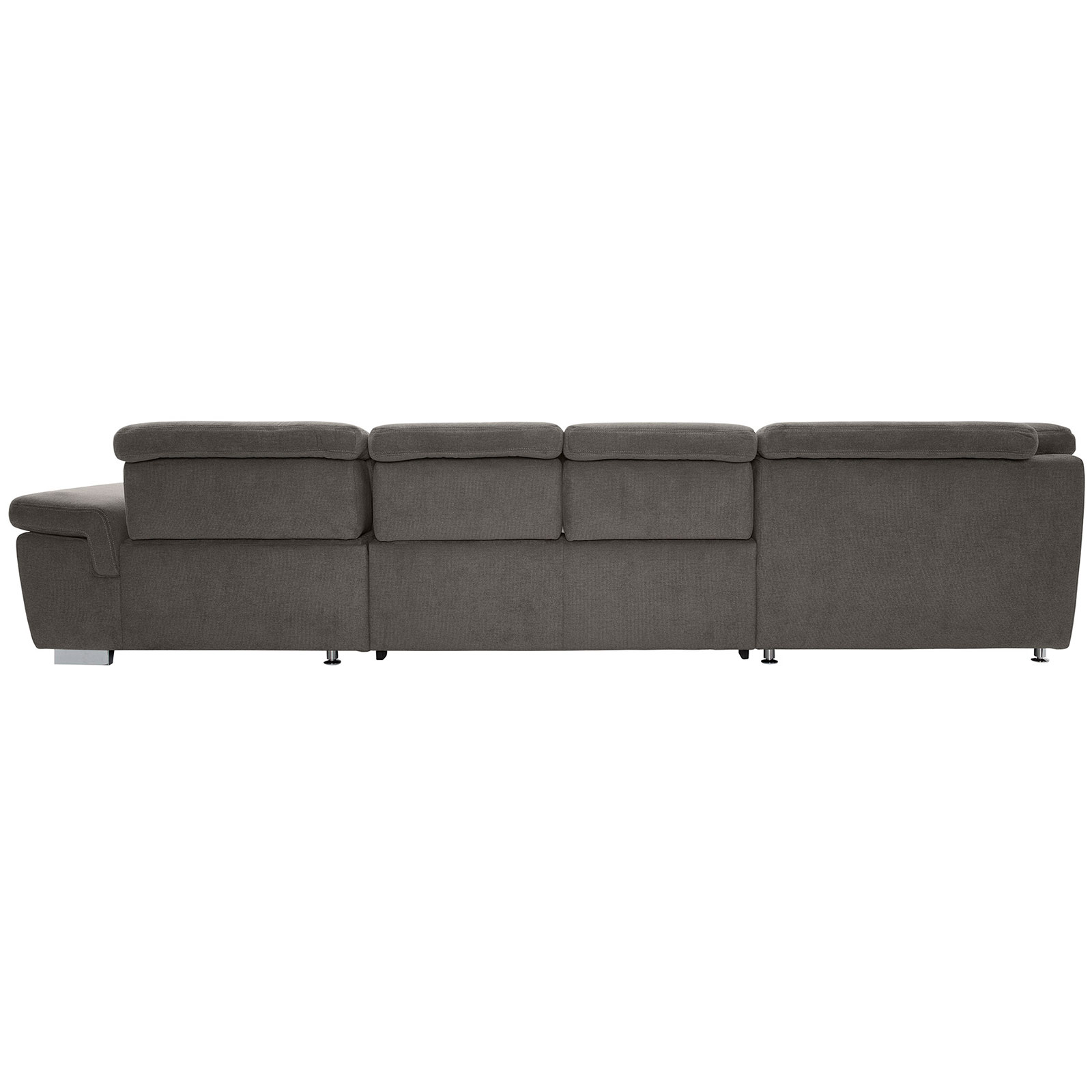 polsterpower Boxspring-Wohnlandschaft - Belle grey - Basismodell - Recamiere rechts