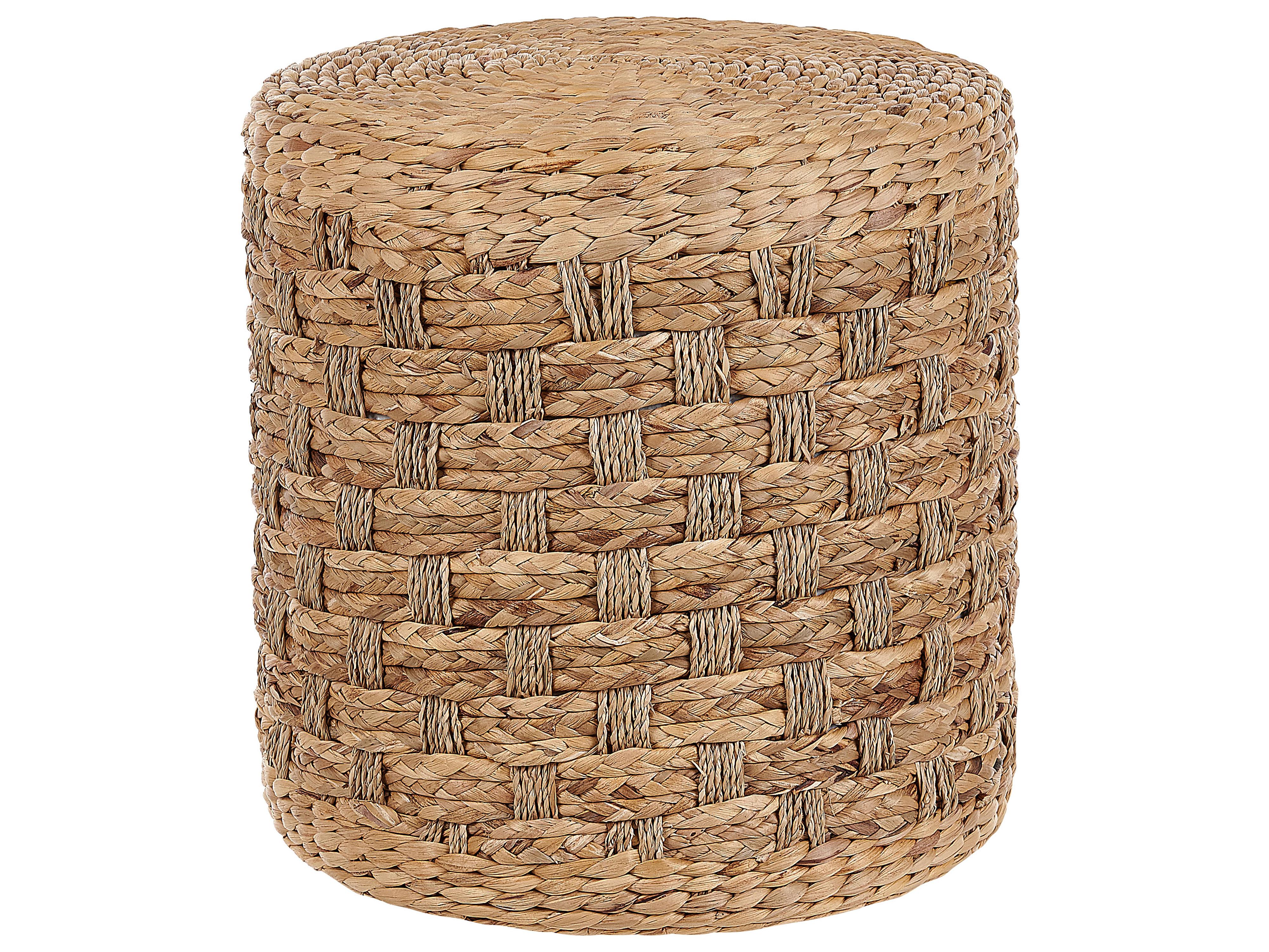 Poef BASSLET Wicker Beige