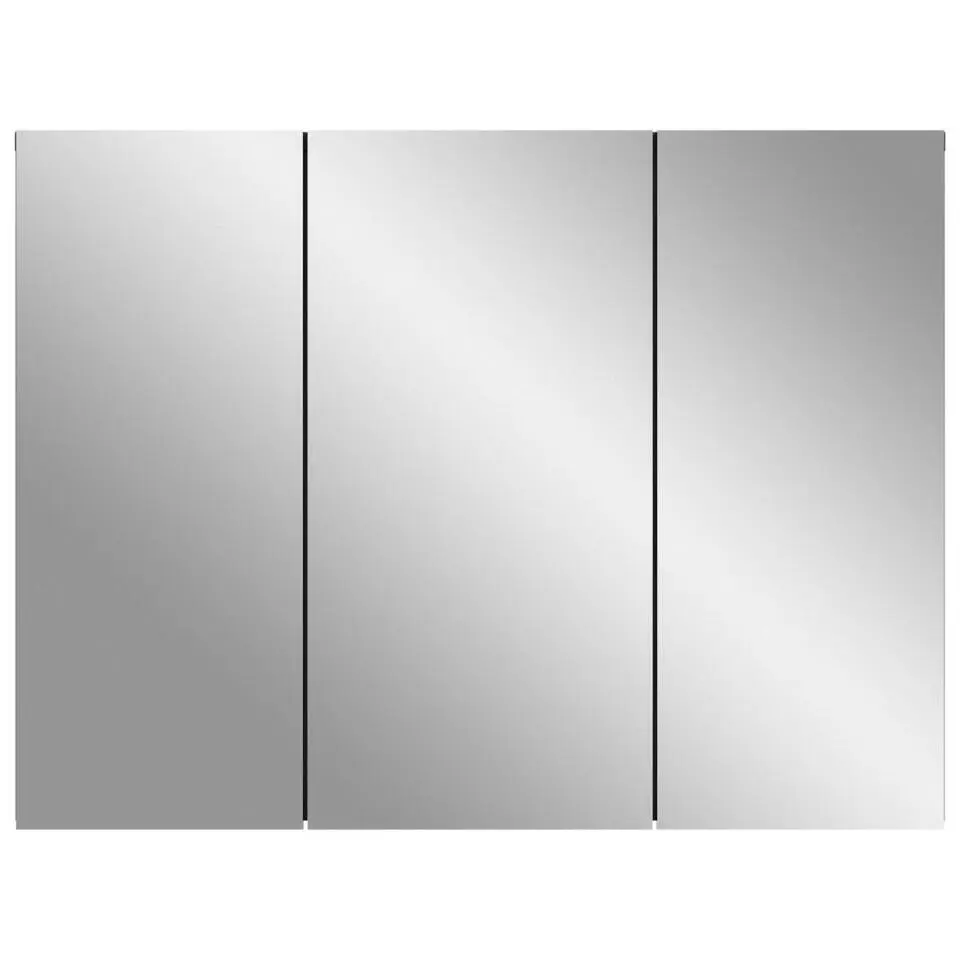 Hioshop Soft spiegelkast 3 spiegeldeuren grijs Nachbildung