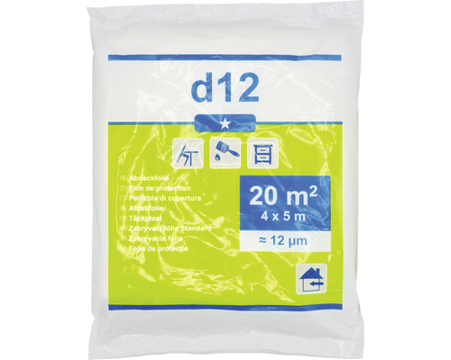 Afdekfolie D12 transparant 4 x 5m