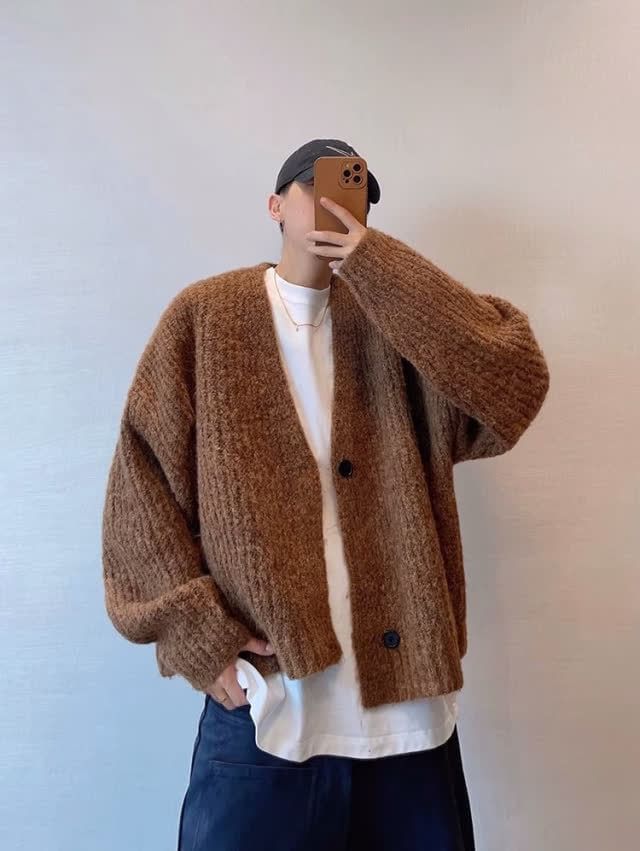 Nikoflin - V-hals effen geribbeld vest