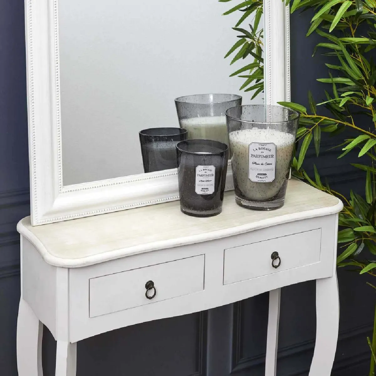 The Home Deco Factory Bougies parfumée senteur musc blanc Bulle
