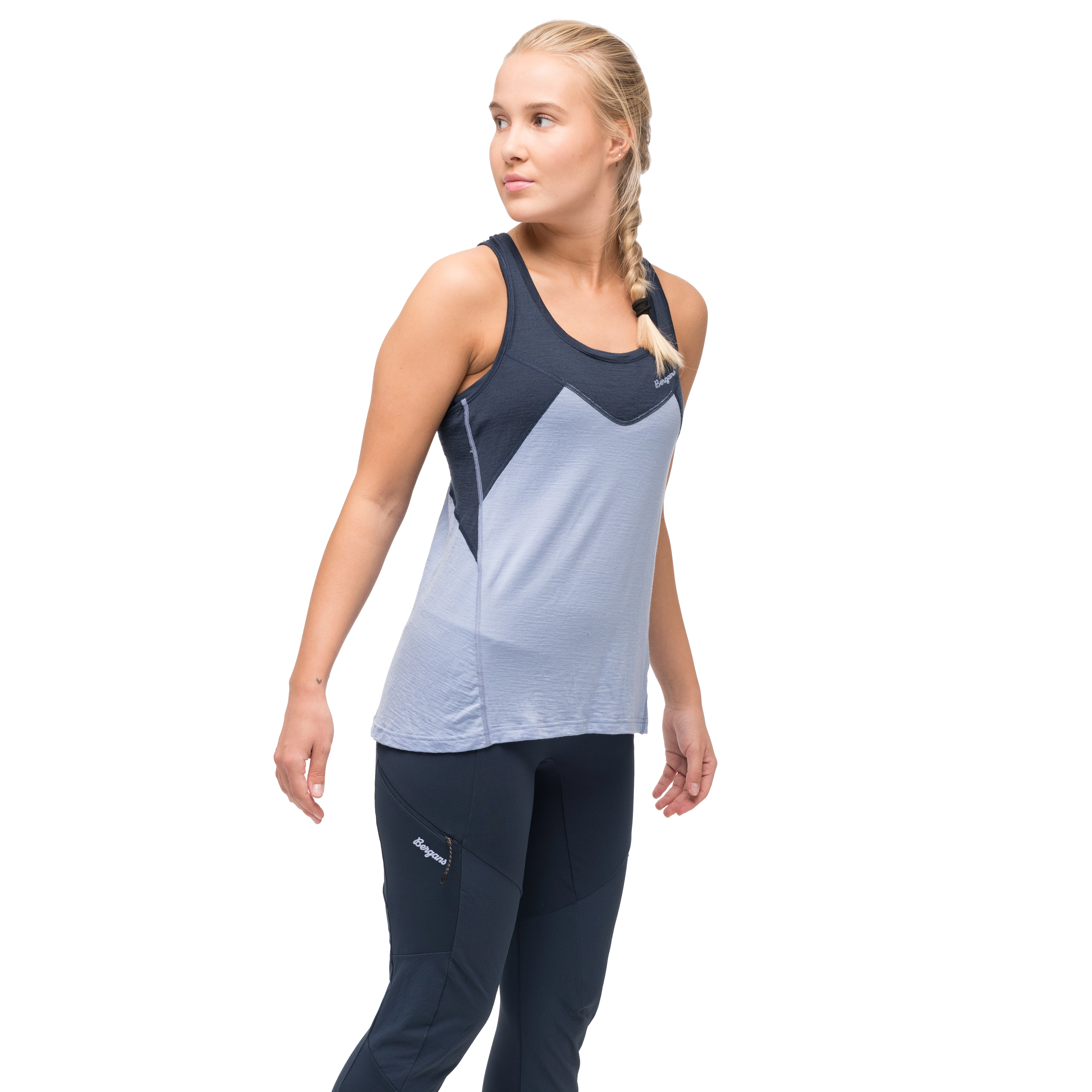 Tind Wool Top Women Blueberry Milk / Navy Blue