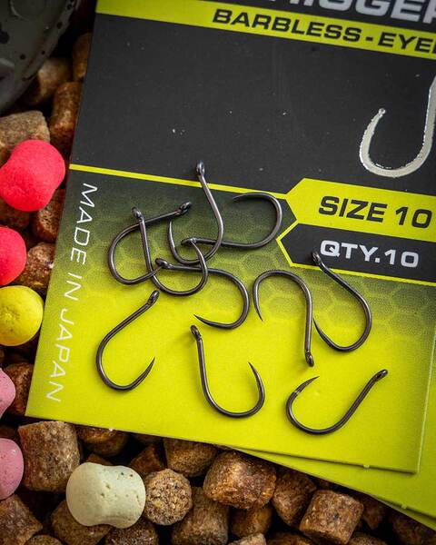 Hameçons Sans Ardillon Matrix X6 Carp Pellet Rigger – 10 Pièces