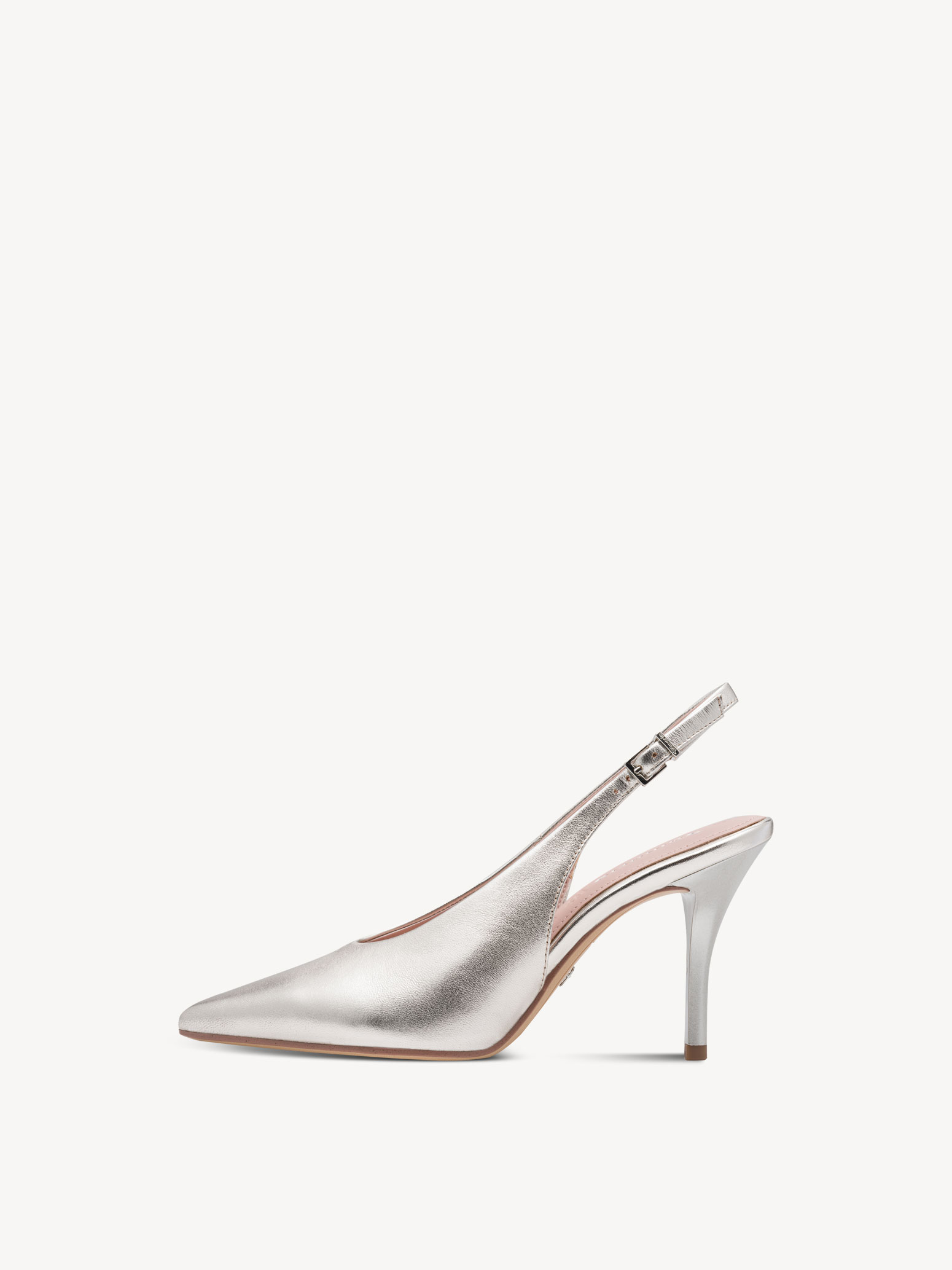 Leren Slingpumps - metallic