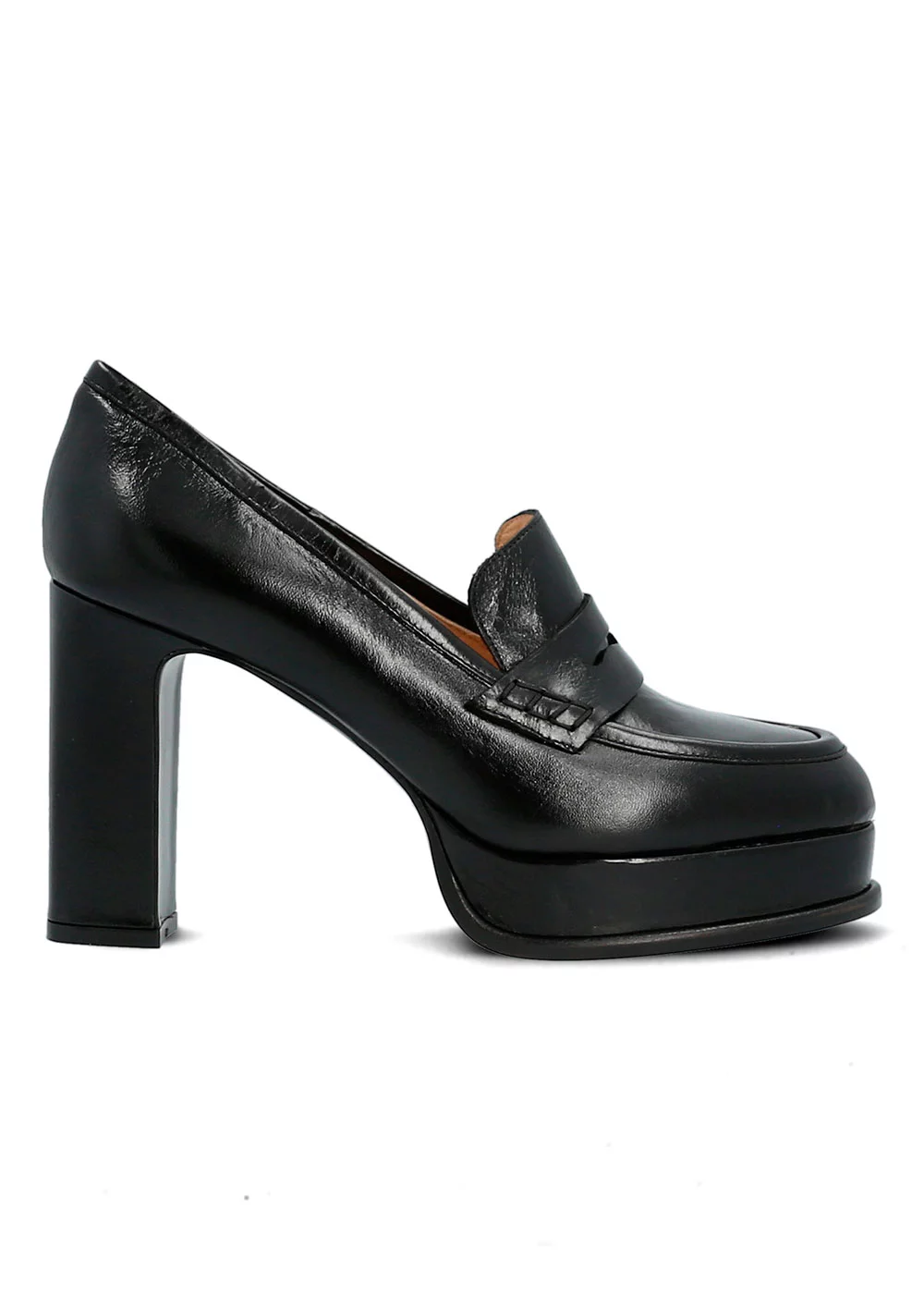 MOCASSIN PLATEAU VANESSA CUIR NOIR