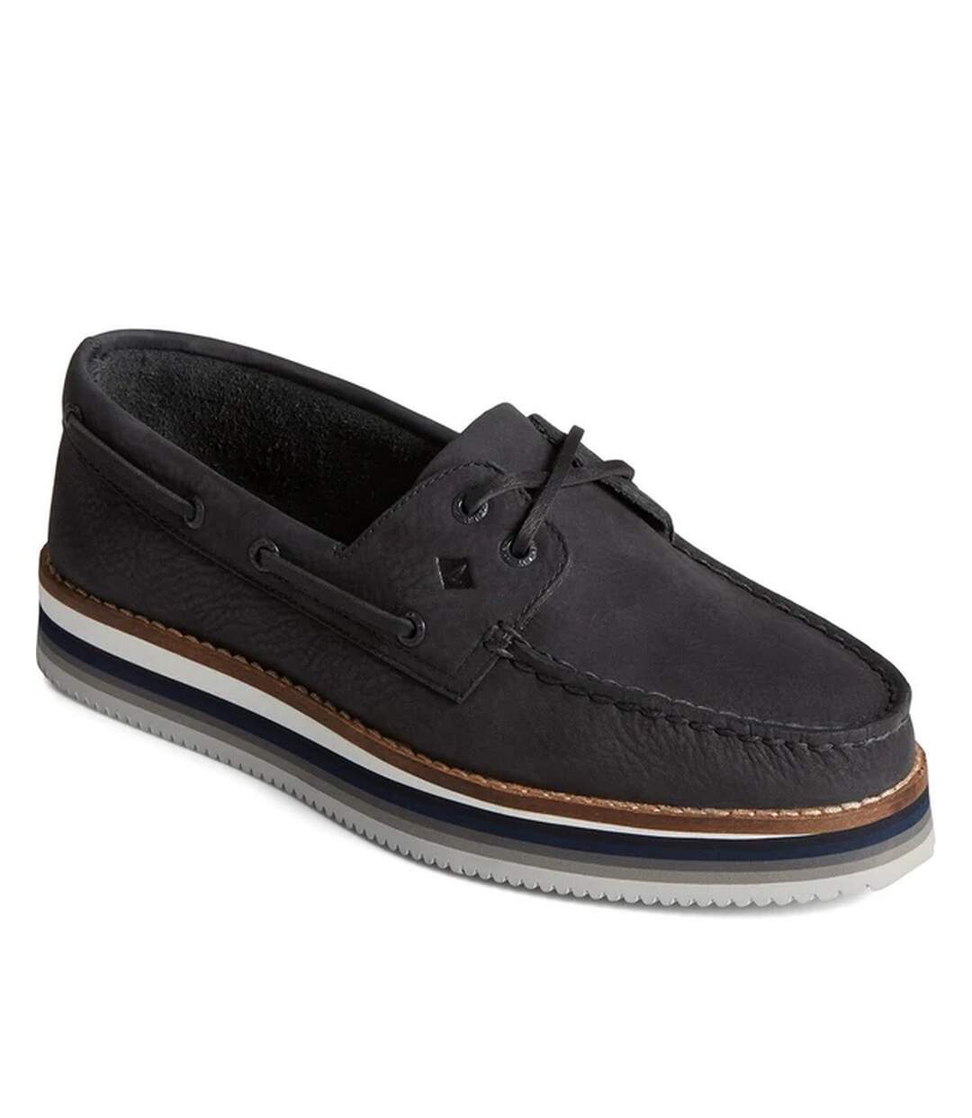 Sperry - Chaussures bateau AUTHENTIC ORIGINAL STACKED - Femme (Noir) - UTFS9980