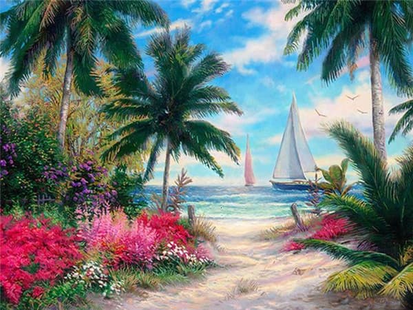 Diamantmaleri - 30x40cm - Paradis