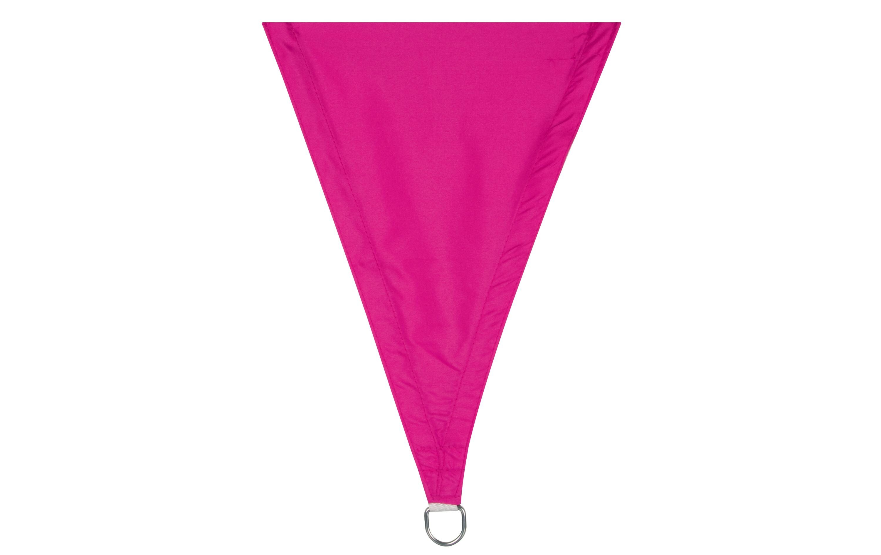 Sonnensegel 500 cm, Dreieck5 x 5 x 5 m, fuchsia