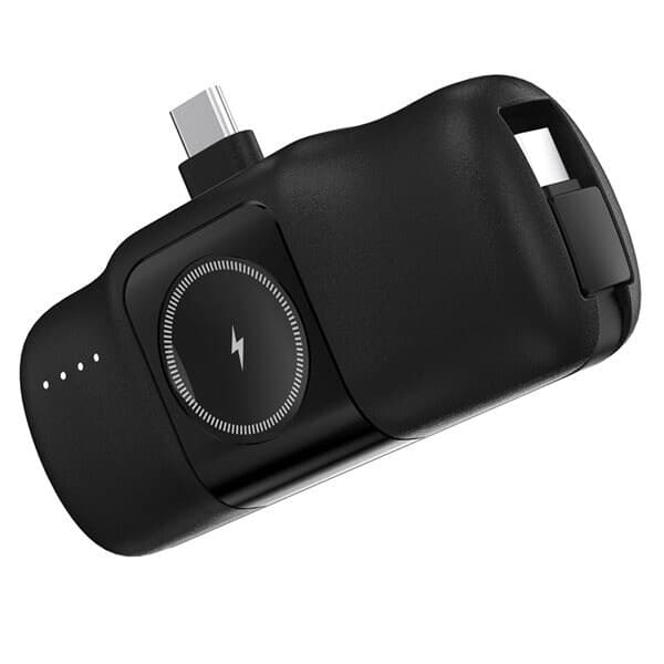 Wozinsky Powerbank 5000mAh 15W med USB-C-stik og trådløs opladning til Apple Ur