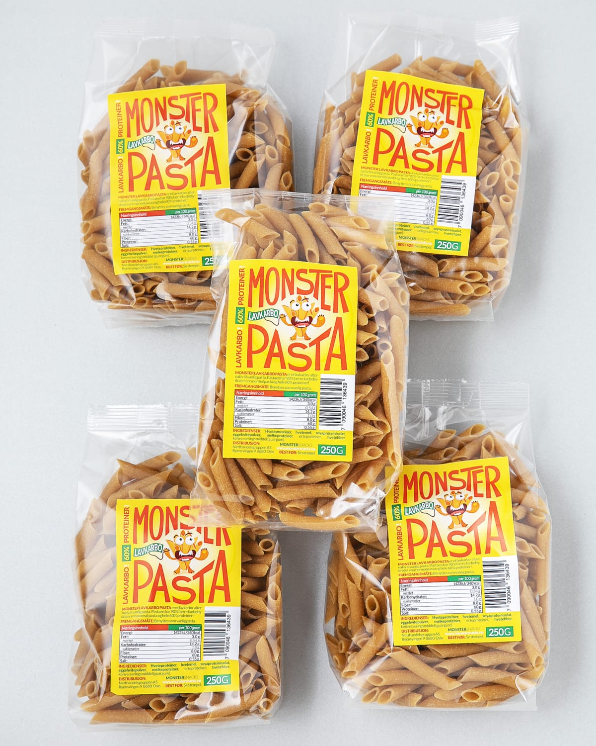 Monster Proteinpasta 5x250g