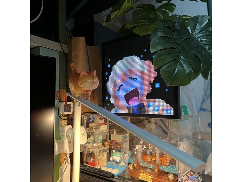 Divoom Smart-Display Pixoo64 Digitaler Rahmen mit WLAN und App Steuerung
