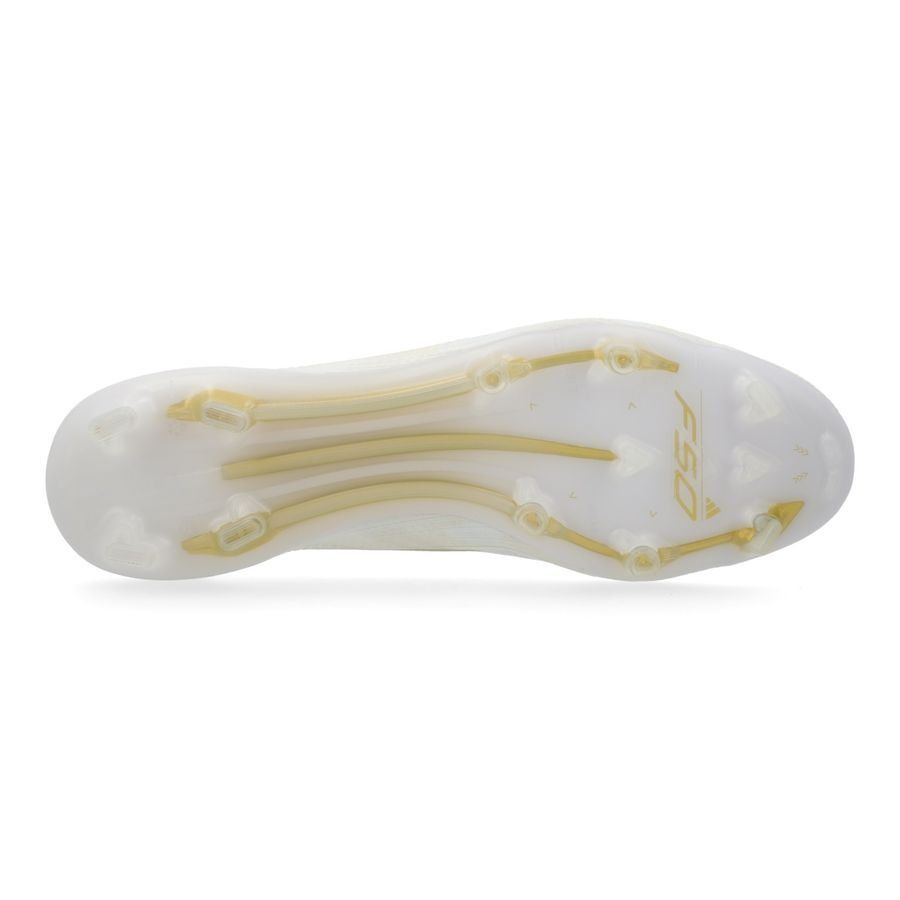 adidas F50 Elite FG Day Spark - Blanc/Doré/Blanc