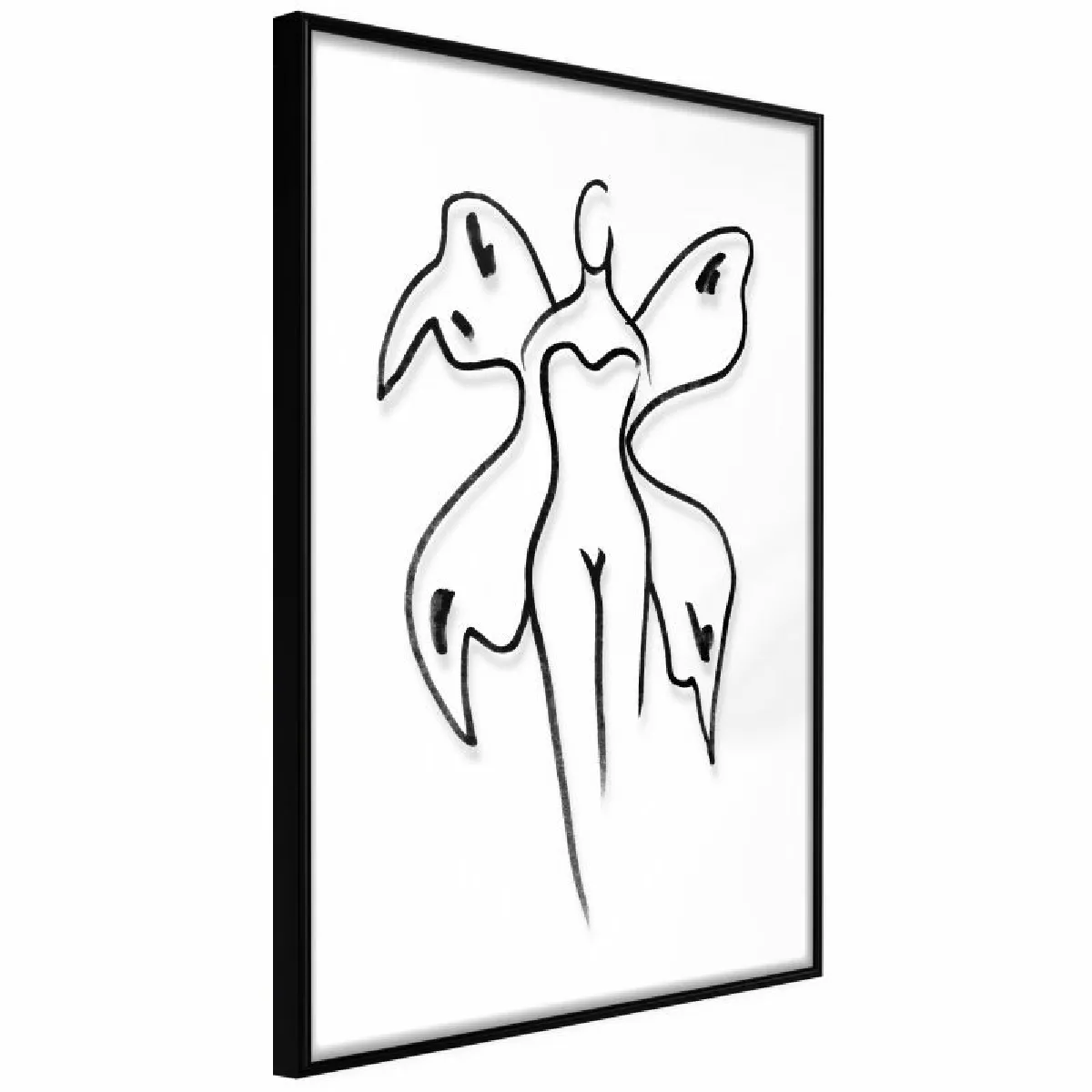 Paris Prix Affiche Delicate Feminity 30 x 45 cm - Noir
