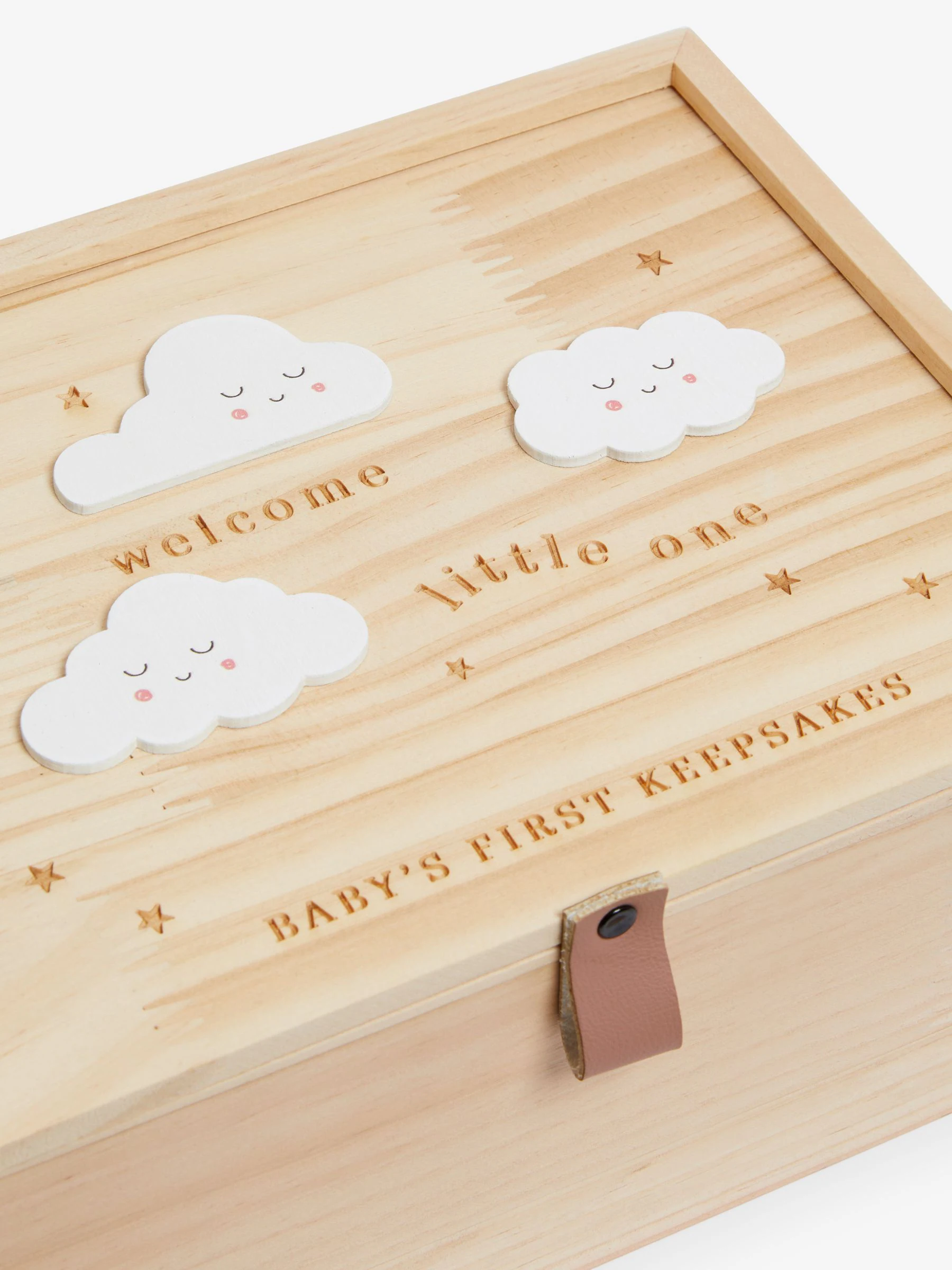 New Baby Cloud Wooden Keepsake Box
