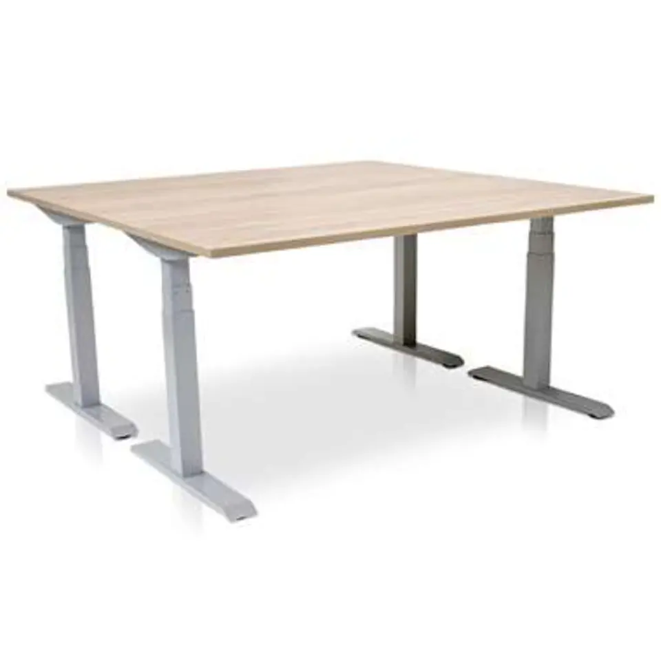 MRC PRO elektrisch ARBO zit-sta bureau - 160x80 cm - midden eiken