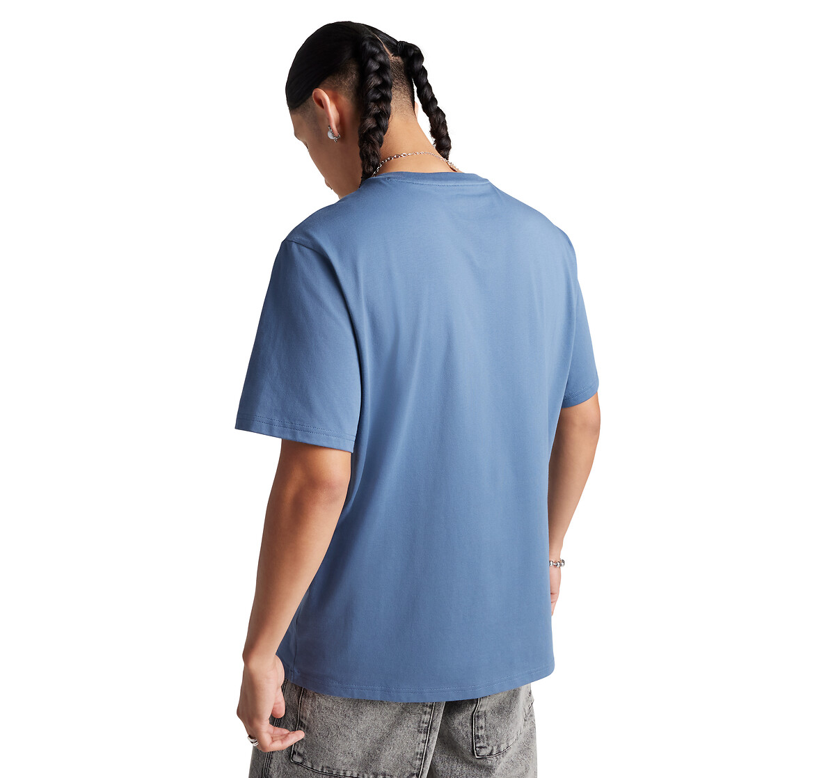 CONVERSE<br>Camiseta unissex, manga curta, com estampa de estrela e chevron