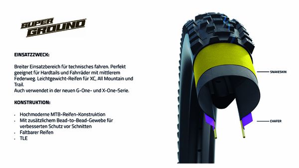 RACING RALPH Evo Super Ground Vorderrad-Reifen  black  26