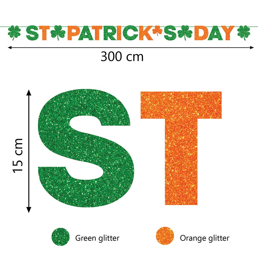 St. Patrick'S Day Slinger Groen Oranje 3m