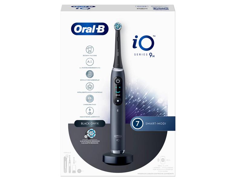 Oral-B Mikrovibrationszahnbürste iO Series 9N Schwarz Elektrische Zahnbürste
