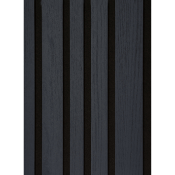 Lattenwand Decowall Acoustic Blend lava eiken, combinatie van verschillende breedtes, 260x30cm, 2 stuks (1.56m2)