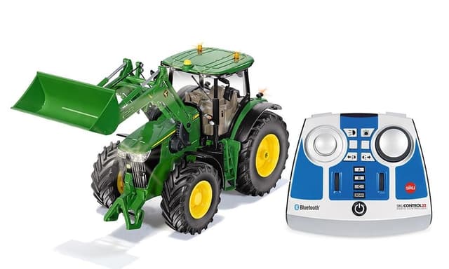 SIKU John Deere 7310R med godslæsser og Radio