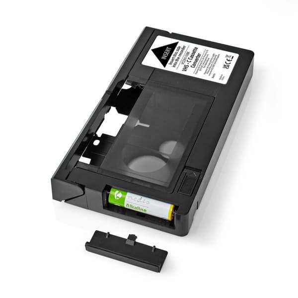 Nedis VHS Converter | Omdannelse: VHS-C to VHS | Plug and play | Sort