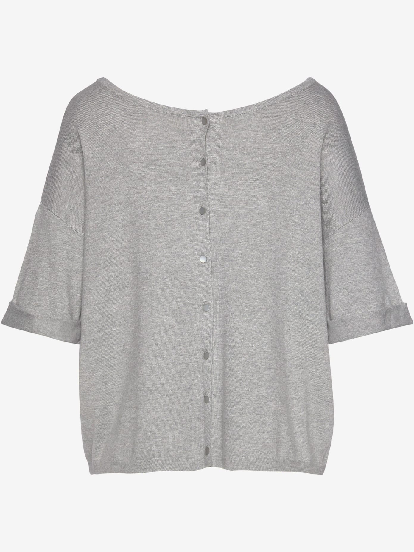 Pull à manches courtes patte de boutonnage au dos