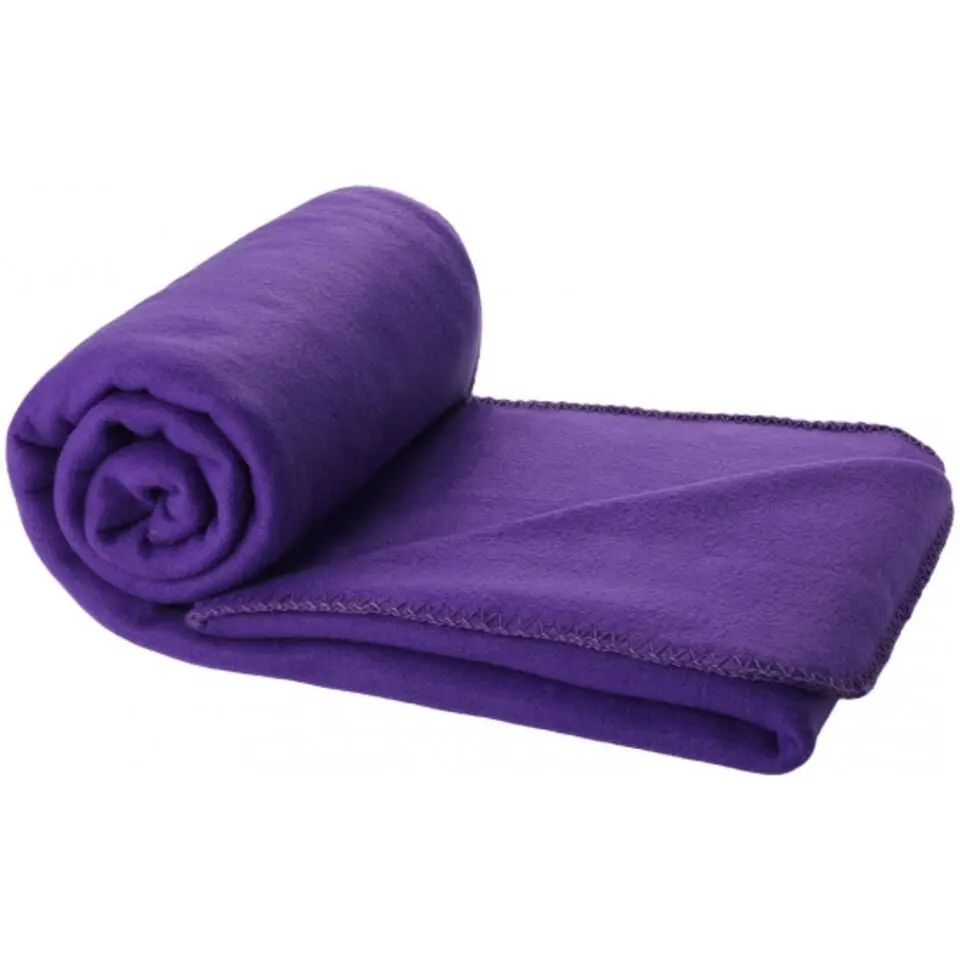 Fleece plaid - paars - polyester - 150 x 120 cm