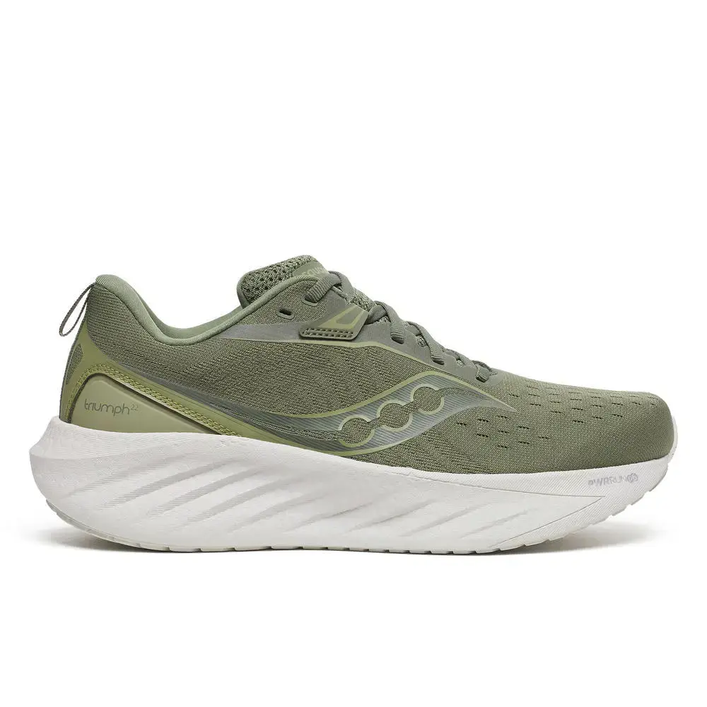 Saucony Triumph 22 Hardloopschoenen Olijfgroen/Wit Heren