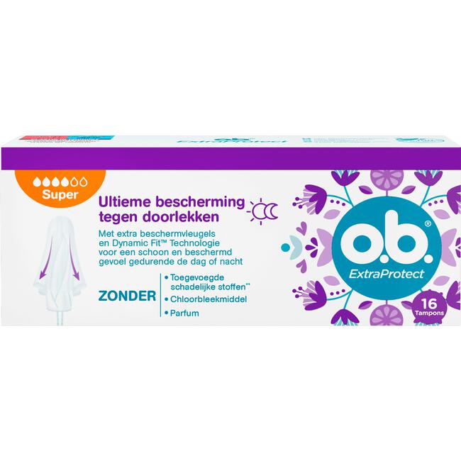o.b. Extra Protect Tampons Super 16 stuks
