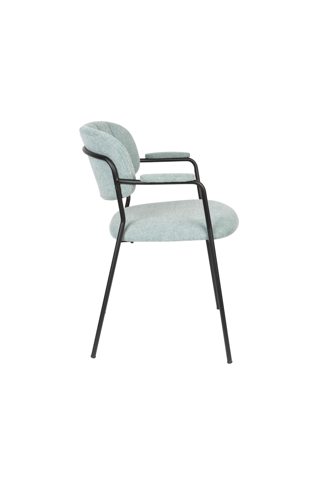CHAIR JOLIEN BLACK/LIGHT GREEN FR