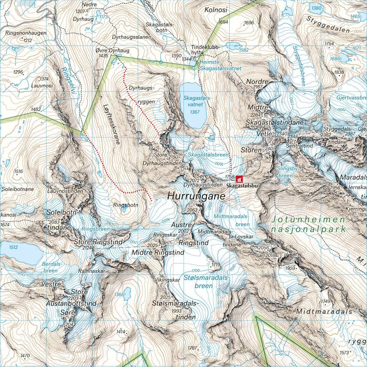 Calazo Turkart Jotunheimen 1:50 000