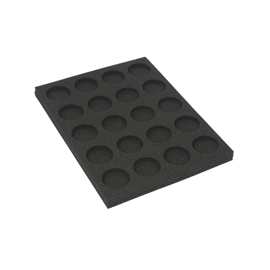 Rangement Safe & Sound - Mousse pour 20 Figurines Debout (Socles 40mm)