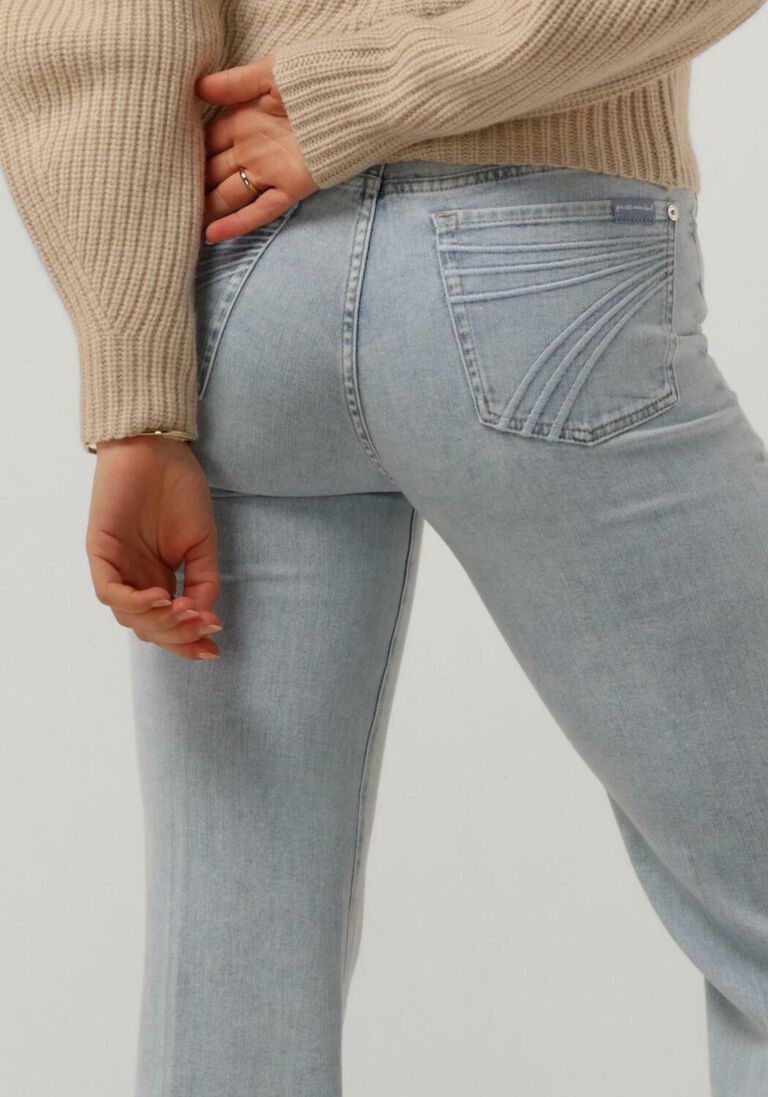 7 FOR ALL MANKIND lichtblauwe 7 for all mankind bootcut jeans modern dojo tailorless melody with raw cut