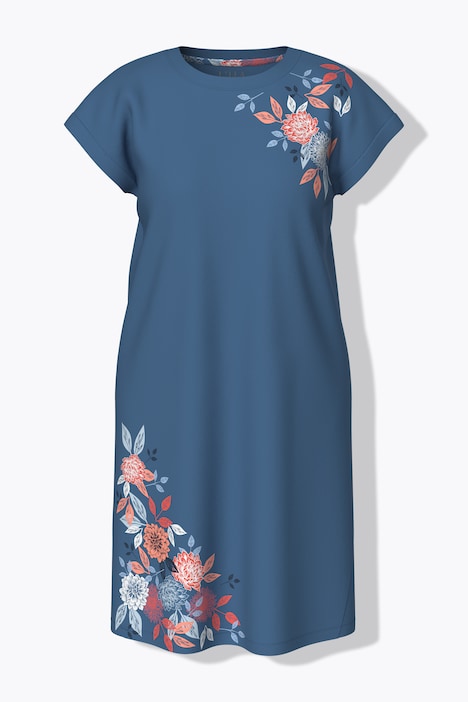 Bigshirts, 2er-Pack, Blüten, Rundhals, Halbarm